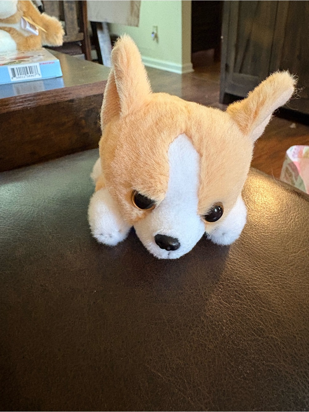 Plush Corgi Dog Stuffed Animal - Tan and White 5in